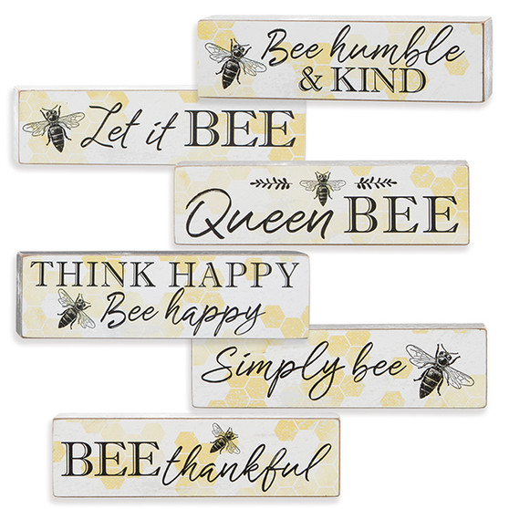 Bee-Themed Honeycomb Box Sign