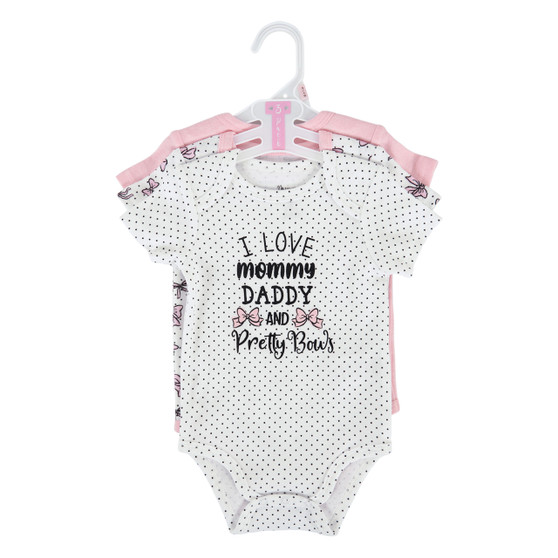 3-Piece Baby Bodysuit Set - Pretty Bows