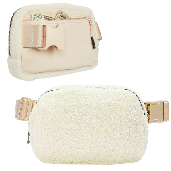 Sherpa Belt Bag - Creme