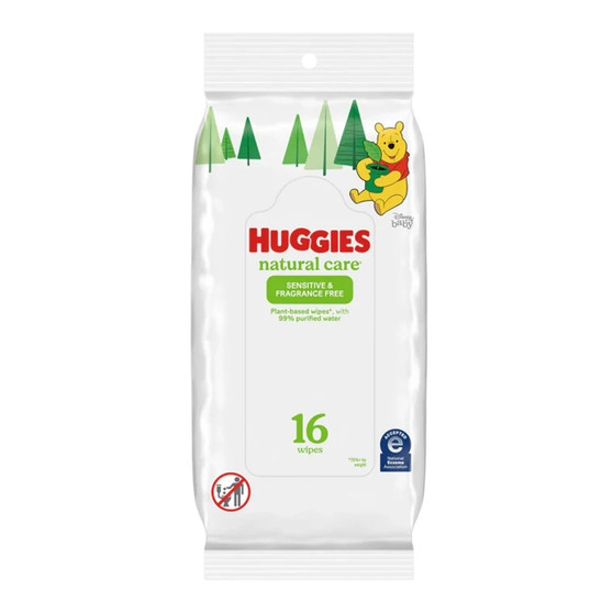 Huggies 16ct Natural Care Sensitive Baby Wipes