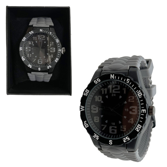 Men's Watch with Silicone Band