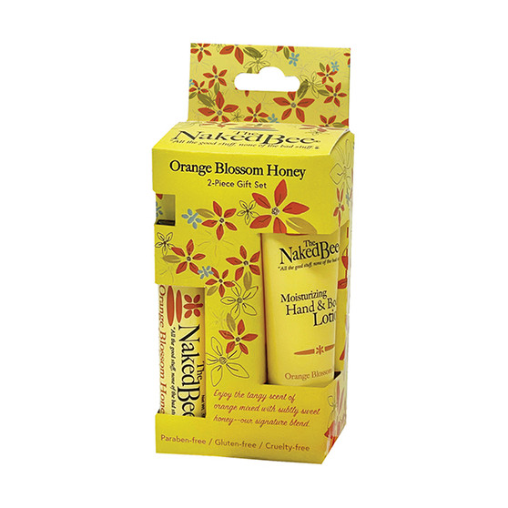 The Naked Bee 2-Piece Gift Set - Orange Blossom Honey