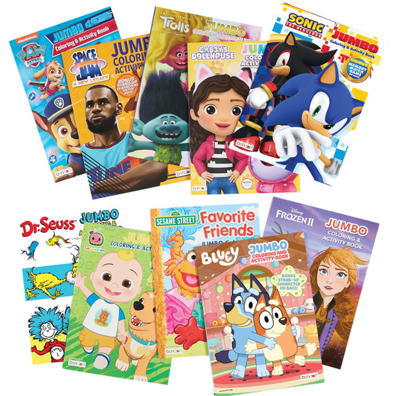 Coloring & Activity Book with Licensed Characters