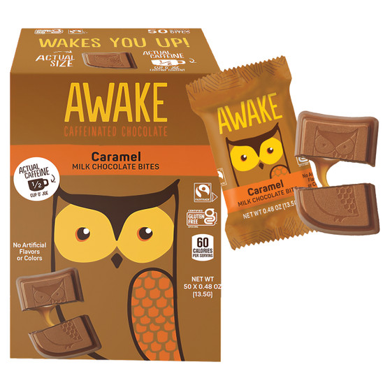 Awake Caffeinated Caramel Chocolate Bites