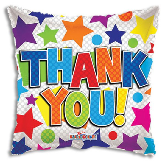 Thank You Stars Mylar Balloon