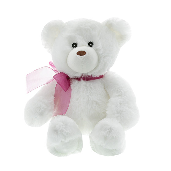 13-Inch White Teddy Bear