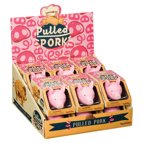 Pulled Pork Stretchy Squishy Swine Toy