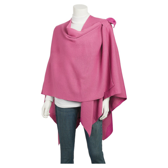 Pink Ruana with Shoulder Strap