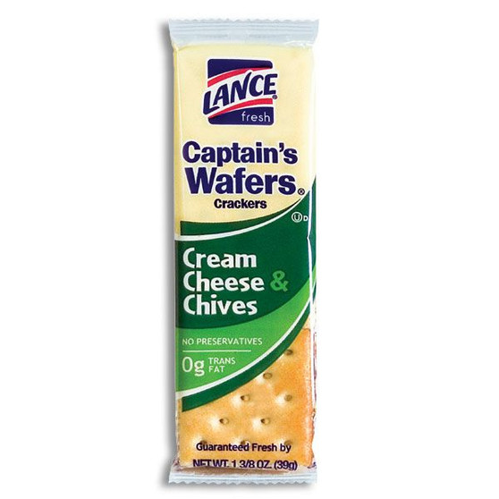 Lance Captain's Wafers Cracker Sandwiches - Cream Cheese and Chives