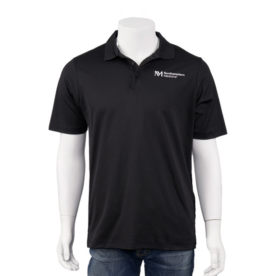 Northwestern Medicine Logoed Men's Polo Shirt - Black - S