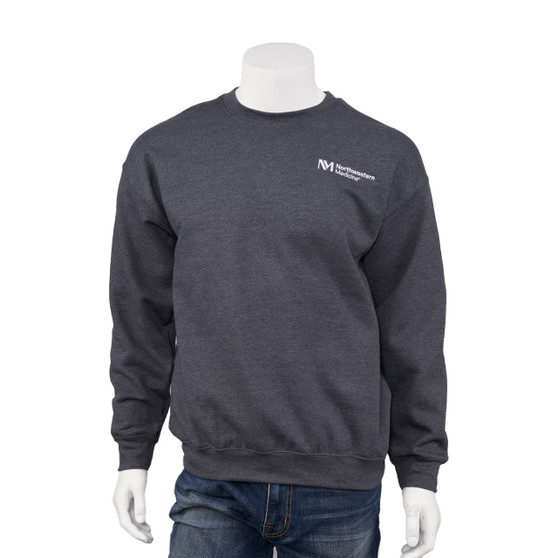 Northwestern Medicine Logoed Crew Sweatshirt - Dark Heather Gray - L