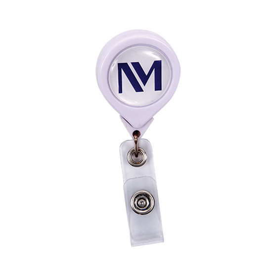 Northwestern Medicine Logoed Badge Reel Holder - White