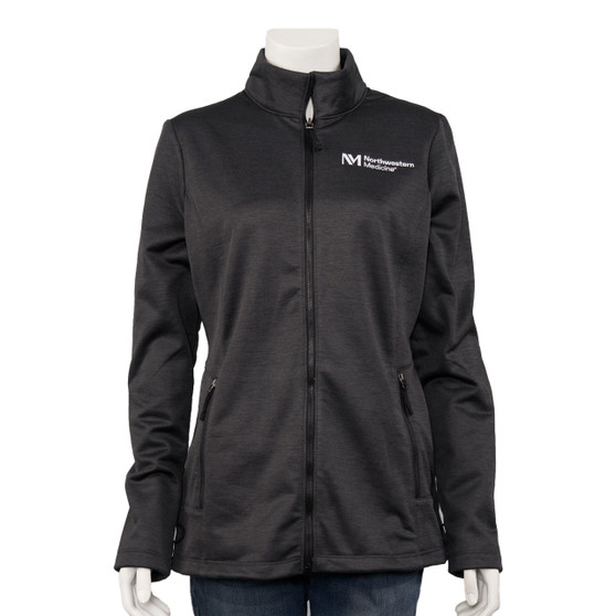 Northwestern Medicine Logoed Women's Fleece Jacket - Charcoal Gray - XL