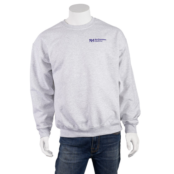 Northwestern Medicine Logoed Crew Sweatshirt - Ash Gray - M