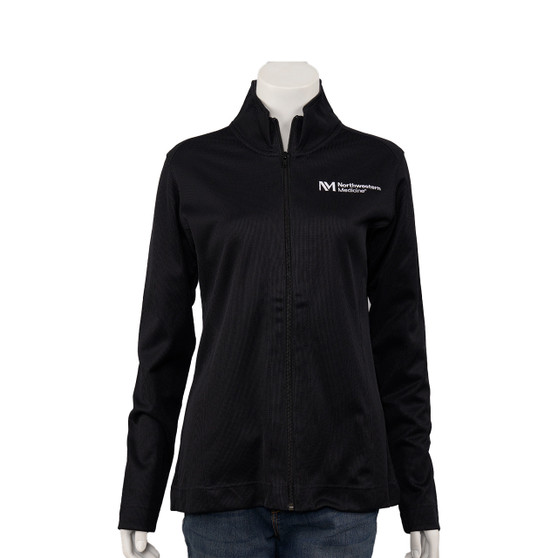 Northwestern Medicine Logoed Women's Full-Zip Jacket - Black - 2X