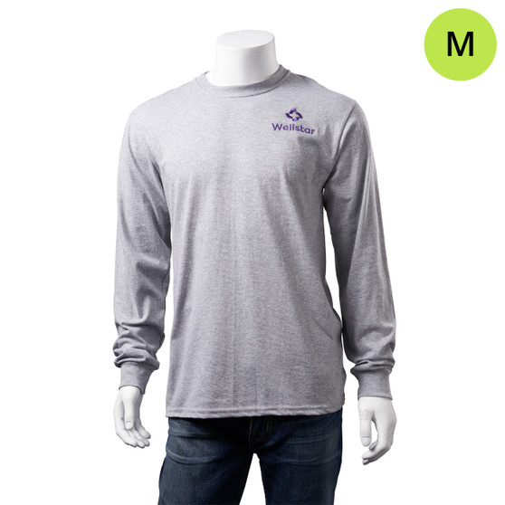 Wellstar Health Logoed Long-Sleeved Shirt - Heather Gray - M