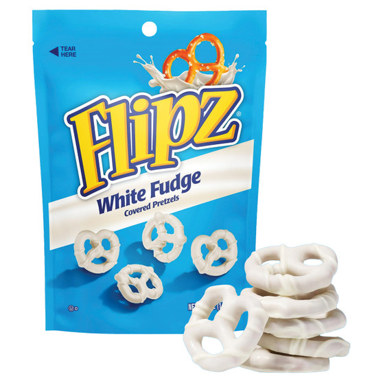 Flipz Covered Pretzels - White Fudge - 5oz Bag