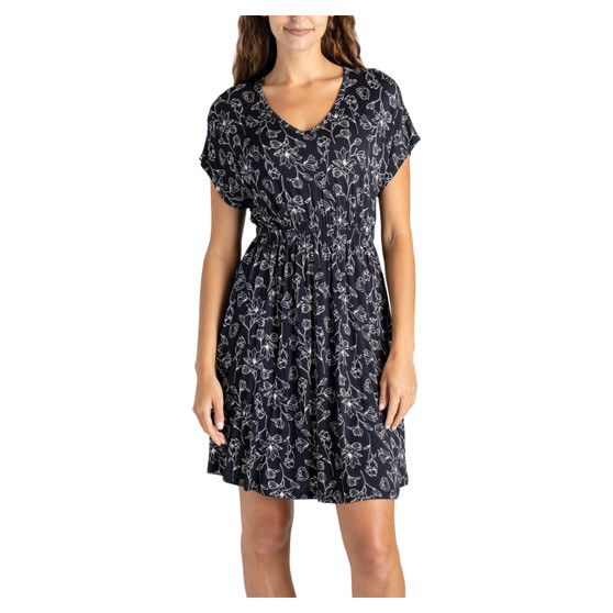 Allthreads Botanic Black Boardwalk Dress w/Pockets- Large