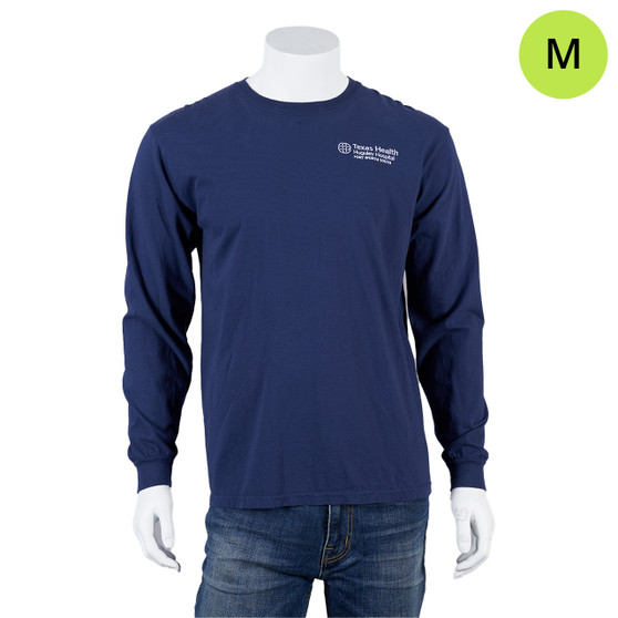 Texas Health Huguley Hospital Logoed Long-Sleeved Shirt - Navy - Medium