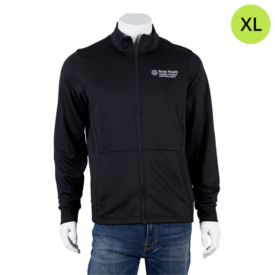 Texas Health Huguley Hospital Logoed Men's Full-Zip Performance Jacket - Black - XL