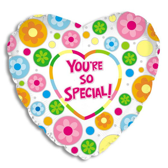 You're So Special Heart-Shaped Mylar Balloon