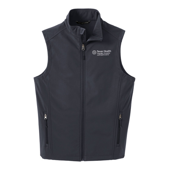 Texas Health Huguley Hospital Logoed Men's Soft Shell Vest - Black - Medium