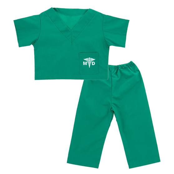 Doctor Scrubs Outfit for Children - Green - Size 2T
