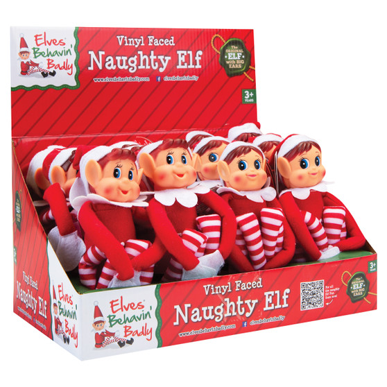 Red Elfie/Elvie Vinyl Face Elf Dolls