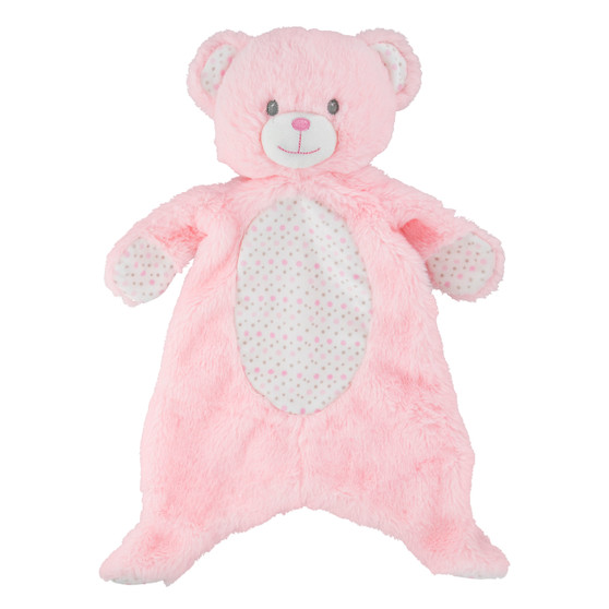 Security Bear Baby Blanket - Pink