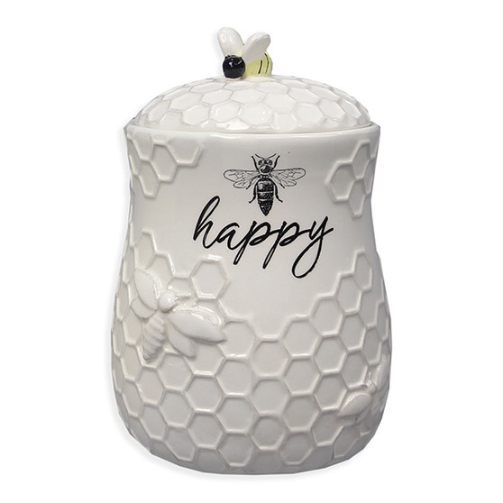 Bee-Themed Kitchen Canister Jar