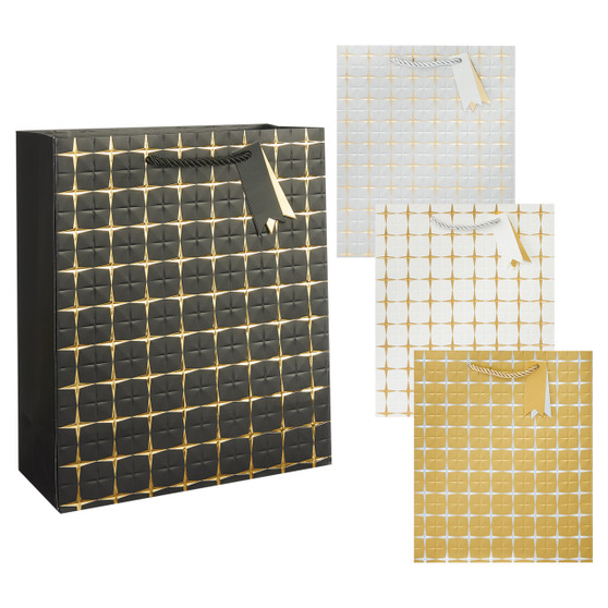 Metallic Weave Everyday Gift Bags - Medium