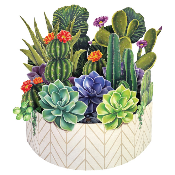 Fresh Cut Paper Flower Bouquet - Cactus Garden