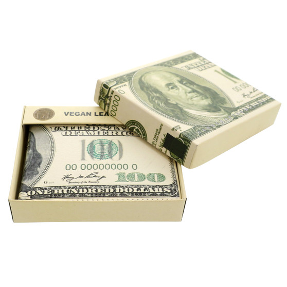 Men's Bifold Wallet - 100 Dollar Bill