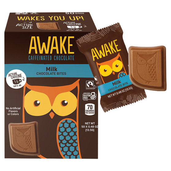 Awake Caffeinated Milk Chocolate Bites
