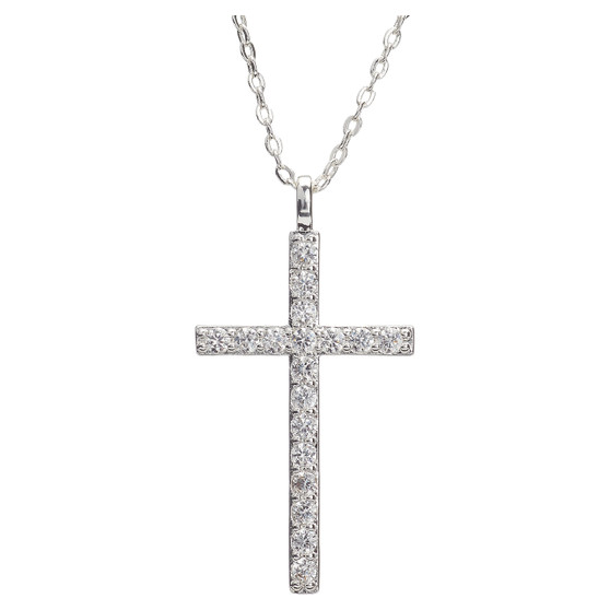 Amanda Blu Timeless Radiance Cross Necklace