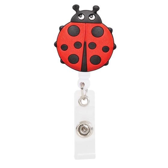 Retractable Badge Reel  Holder - Ladybug