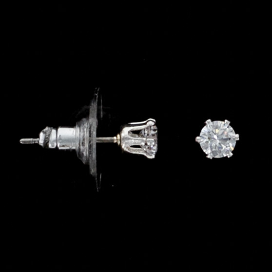 Julia Harper 4mm Cubic Zirconia Stud Earrings