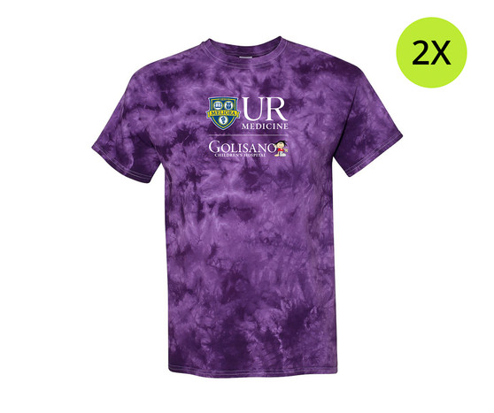 Golisano Children's Hospital Tie Dye T-Shirt - Purple - 2X
