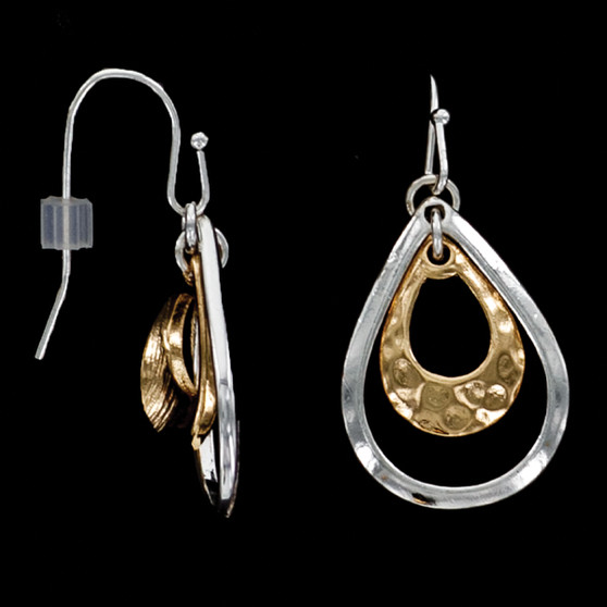 Julia Harper Two-Tone Drop Earrings