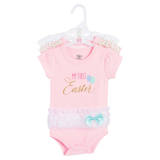 1st Easter Girl Bodysuit - 3 Pack