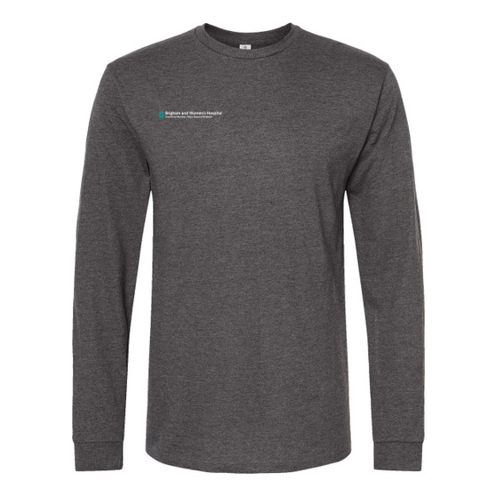 Brigham & Women's Hospital Long-Sleeved T-Shirt - Heather Charcoal Gray - XL
