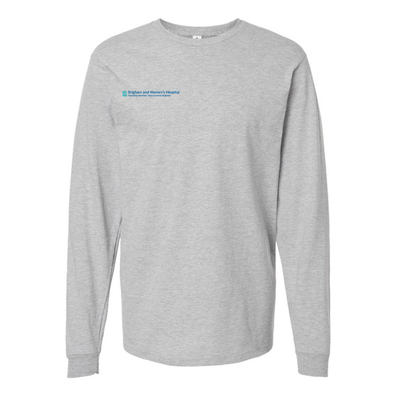Brigham & Women's Hospital Long-Sleeved T-Shirt - Heather Gray - 3X