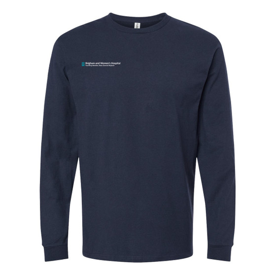 Brigham & Women's Hospital Long-Sleeved T-Shirt - Navy Blue - M