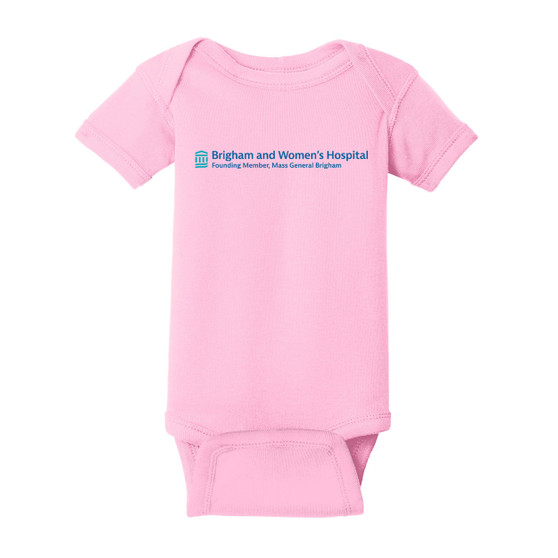 Brigham & Women's Hospital Baby Bodysuit - Pink - NB