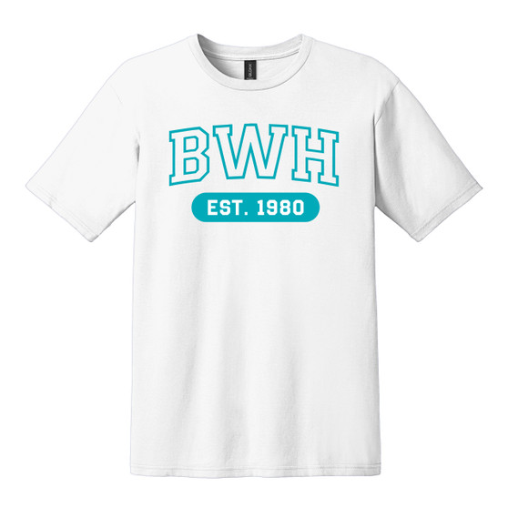 Brigham & Women's Hospital Block Logo T-Shirt - White - 3X
