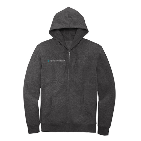 Brigham & Women's Hospital Full-Zip Hoodie - Heather Charcoal Gray - M