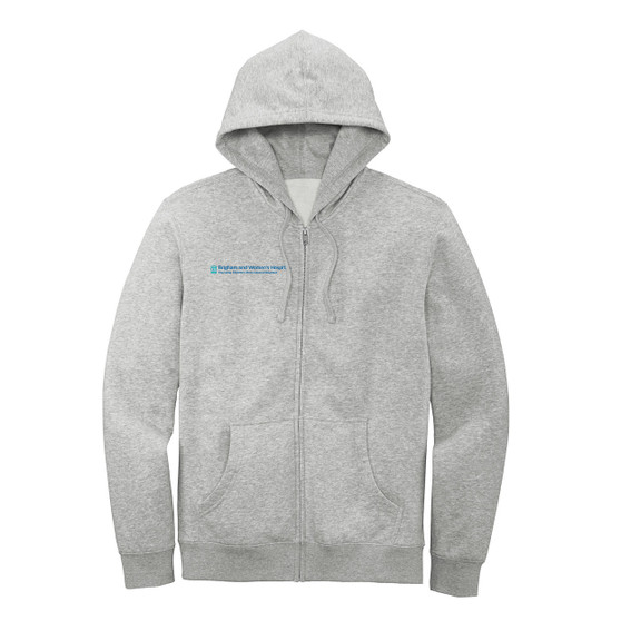 Brigham & Women's Hospital Full-Zip Hoodie - Light Heather Gray - S