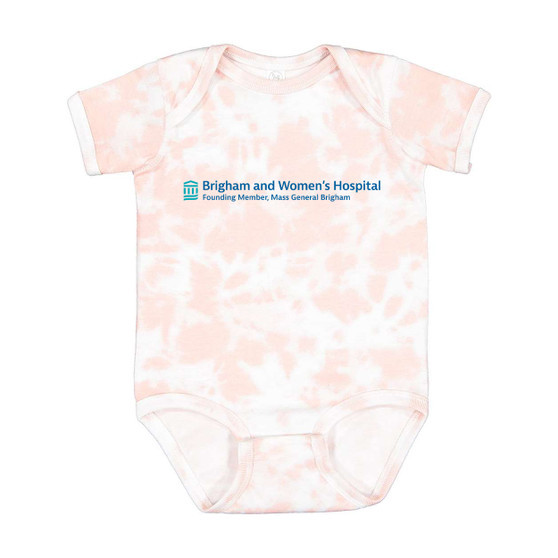 Brigham & Women's Hospital Tie-Dye Baby Bodysuit - Pink - NB