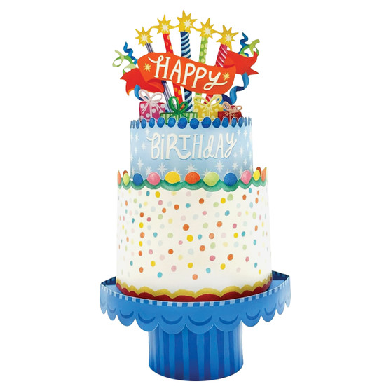 FreshCut Paper PopUp Confetti Birthday Cake