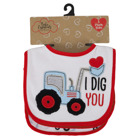 3-Piece Baby Bibs - I Dig You